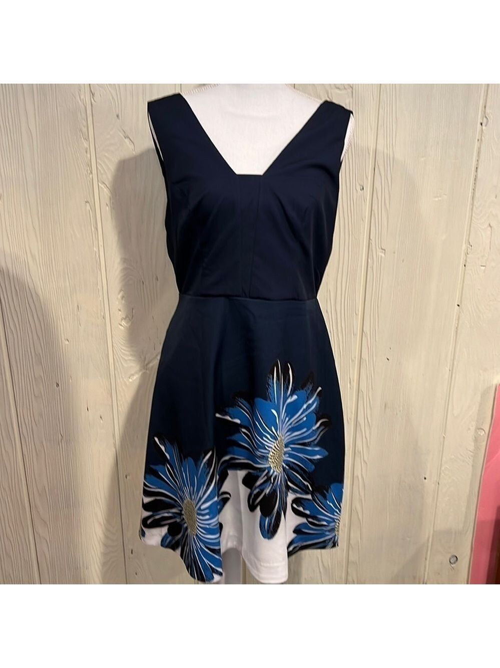 Suzanne Betro Sleeveless Skater Dress Size Medium